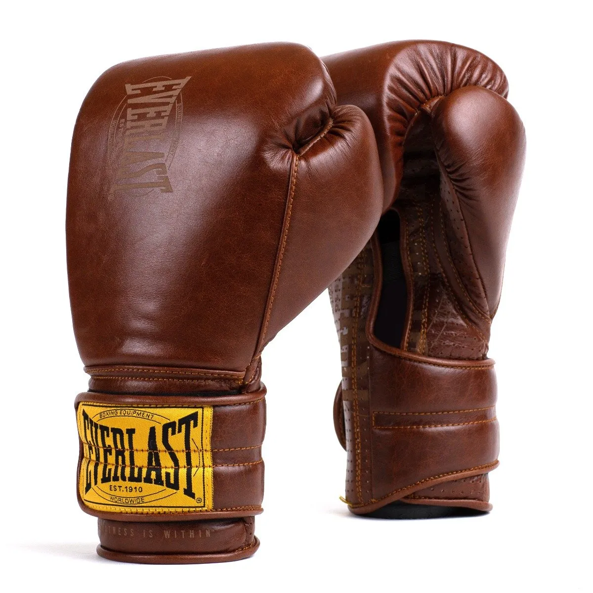 1910 Brown Hook & Loop Sparring Gloves