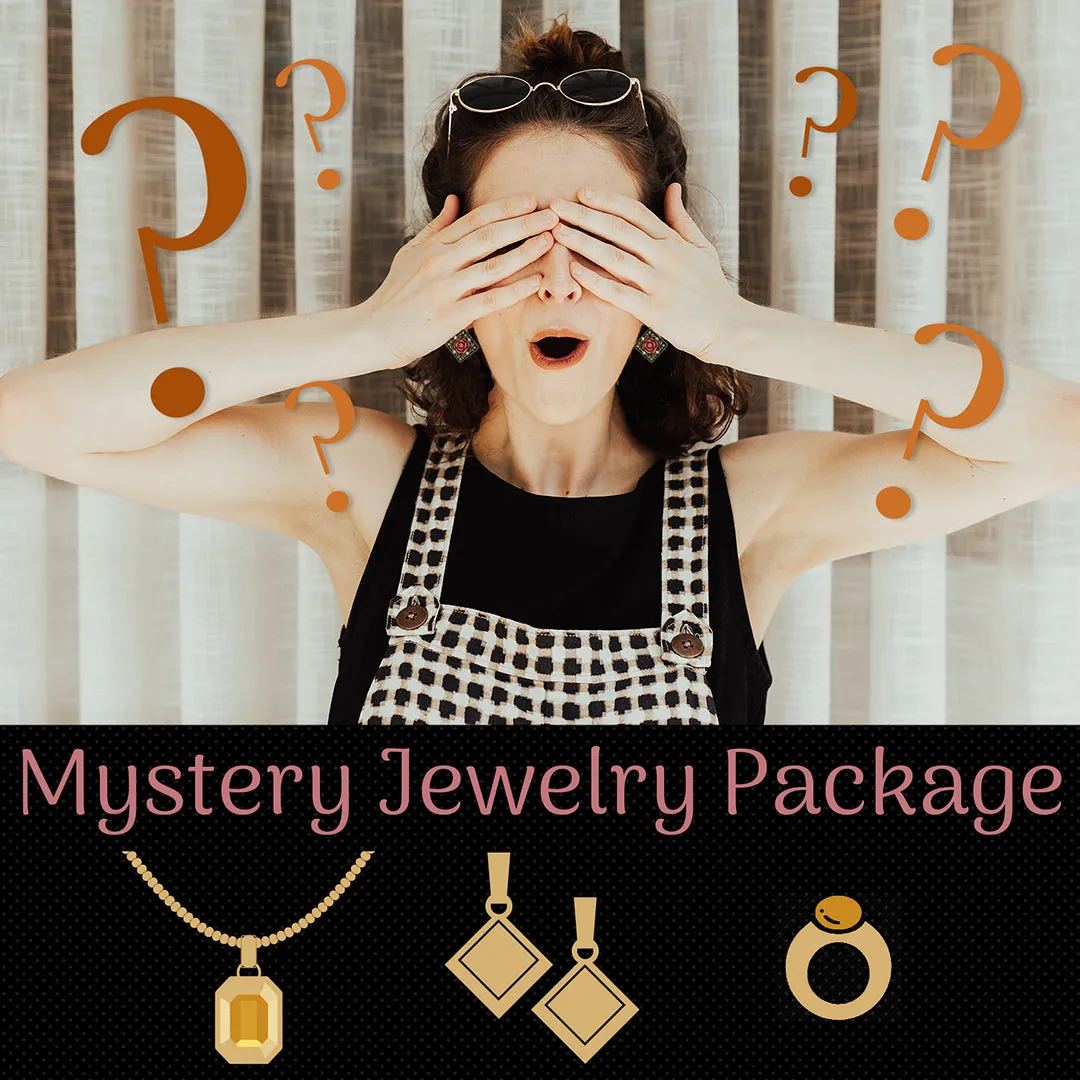 1928 Jewelry $50.00 Value Mystery Jewelry Package One Necklace, One Earring and One Ring