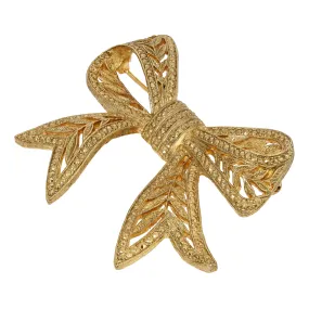 1928 Jewelry Deco Bow Pin