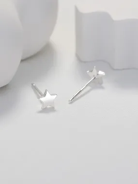 1pc Star Decor Stud Earrings Copper Jewelry