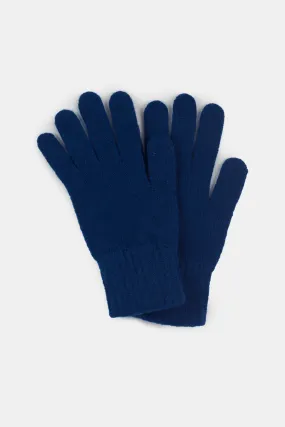 Sure! Heres an optimized product title:

Cozy 2-Ply Lambswool Gloves in Vibrant Blue