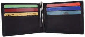 AFONiE Slim Leather Money Clip Wallet