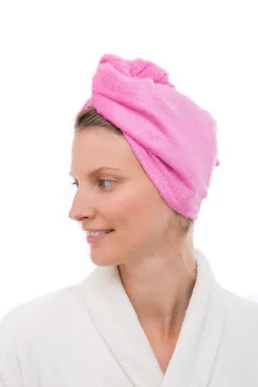 Bamboo Textiles Hair Towel - Pink