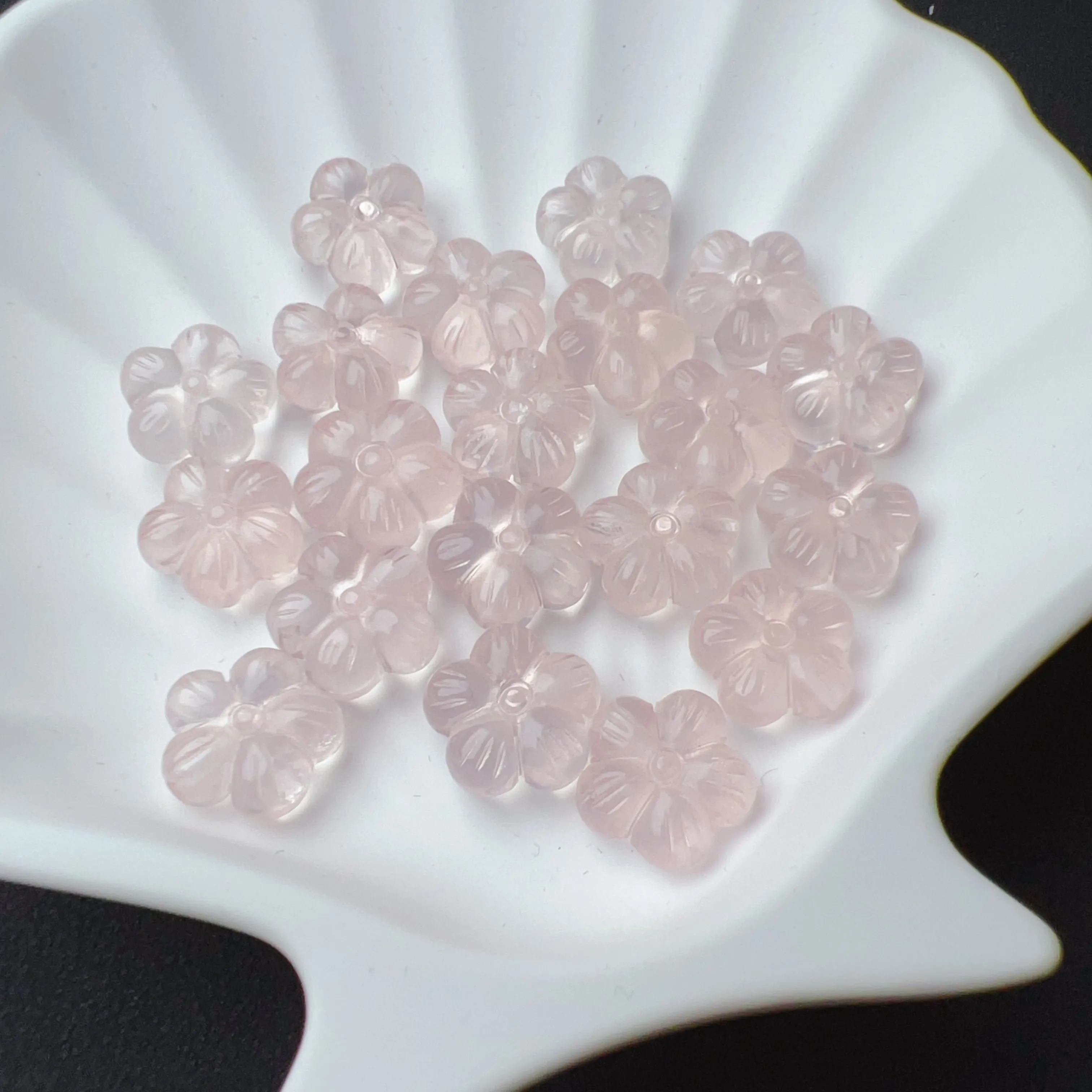 Beautiful Jewelry Accessory - High-quality Rose Quartz Sakura Flower Bead Charms for DIY Jewelry Project