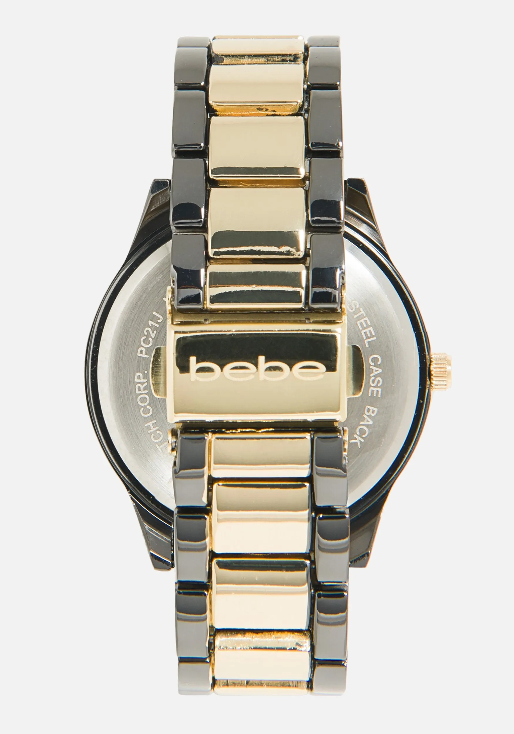 Bebe Double Row Crystal Watch