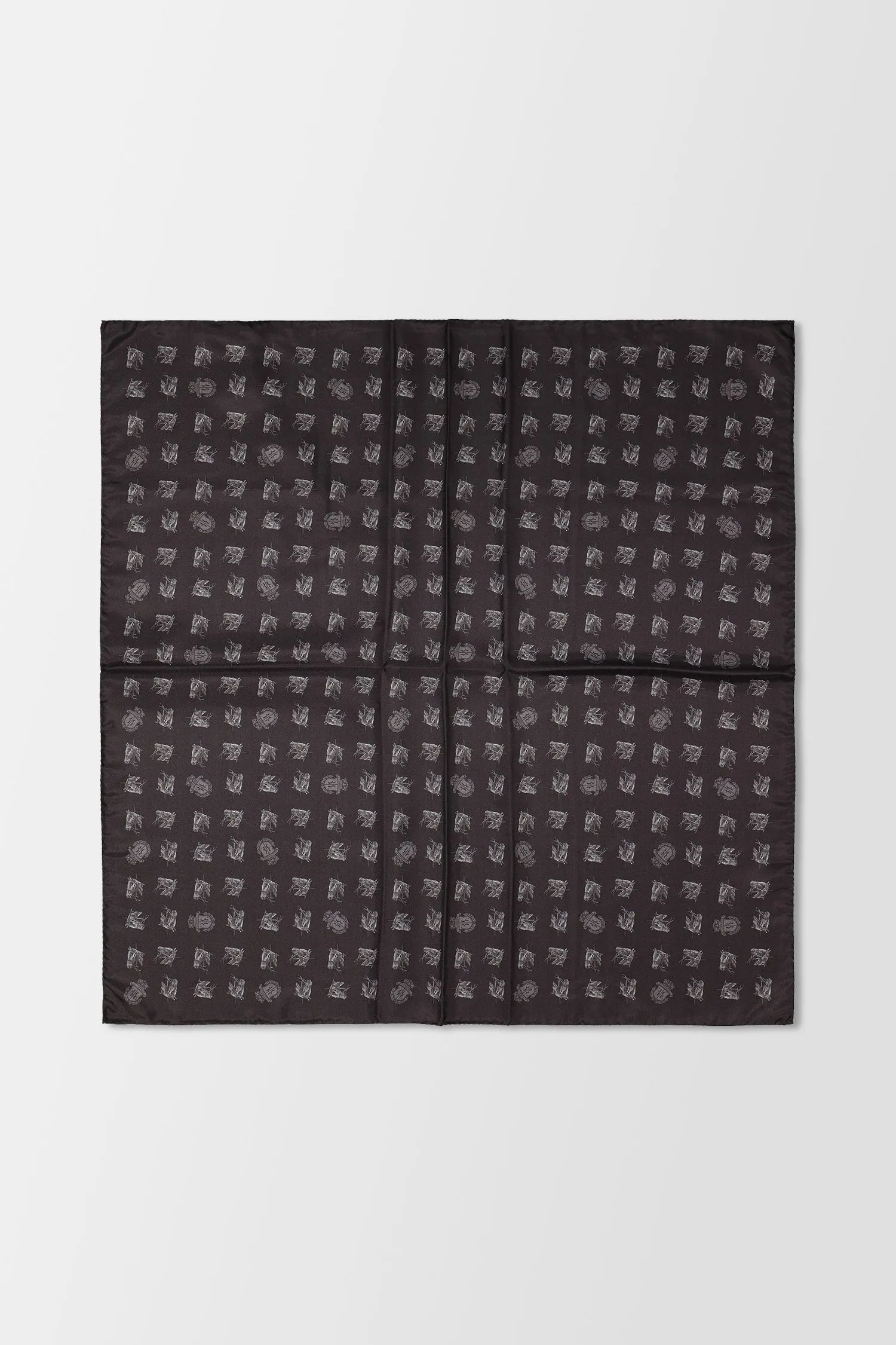 Billionaire Black Foulard Elegant Scarf