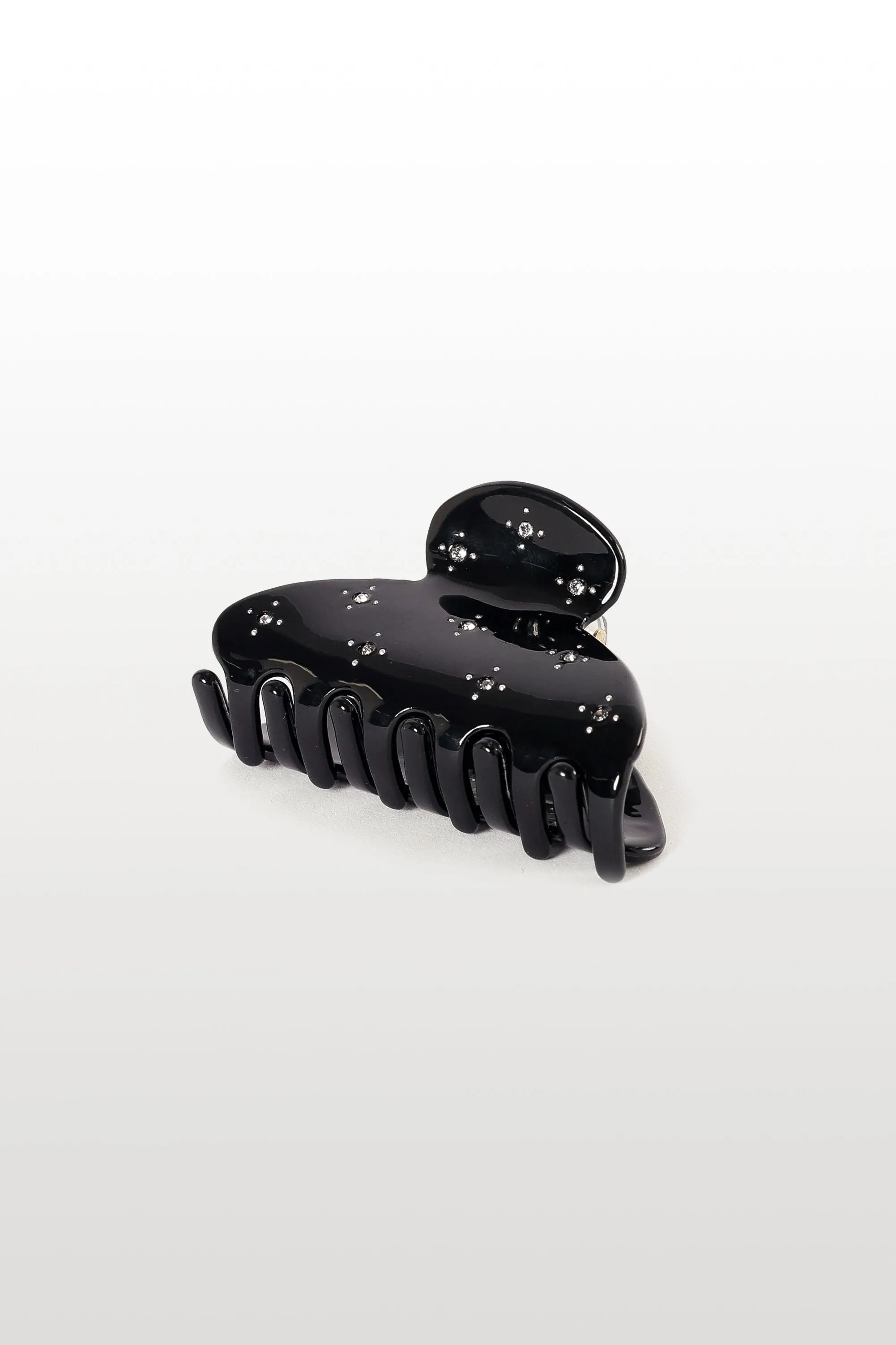 Bisou Diamantee Hair Clip - Black