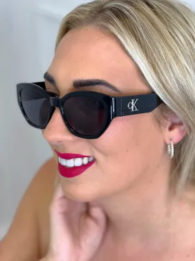 Black & Sliver CK Sunglasses