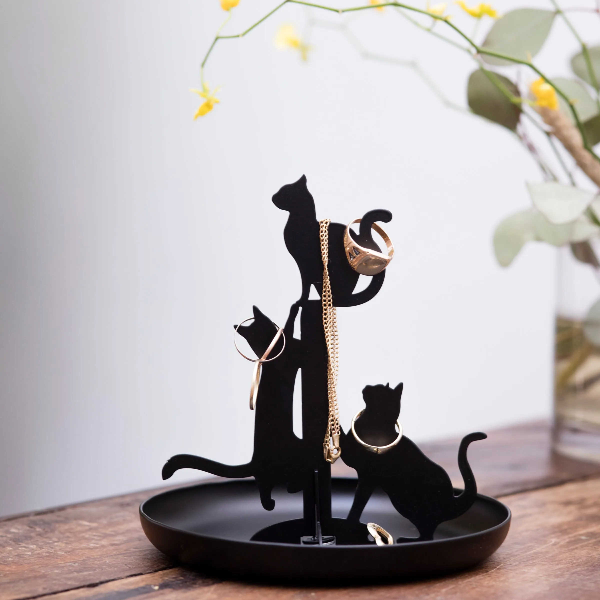 Black Cats Jewelry Holder