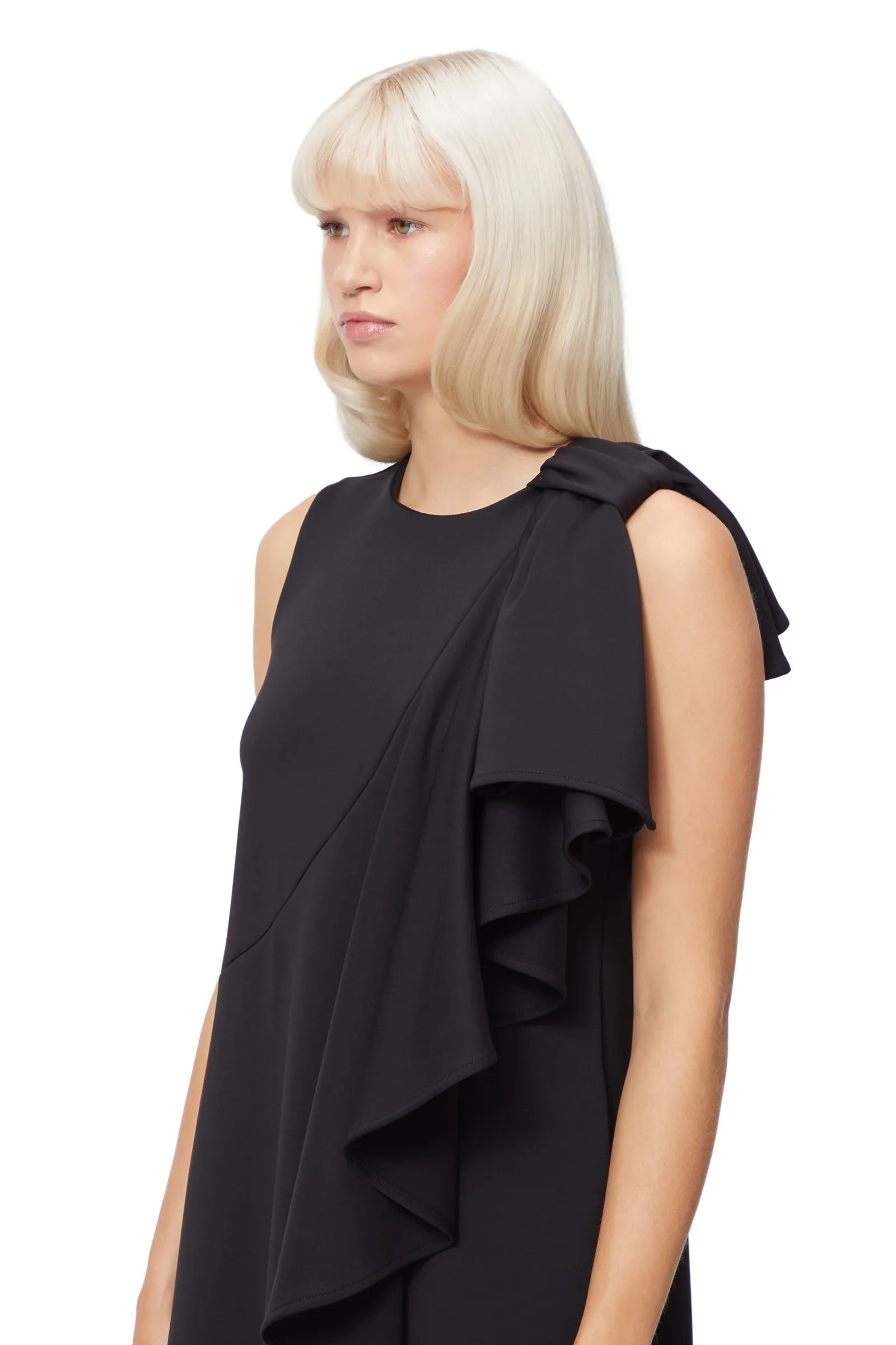 BOW VOLANT DRESS