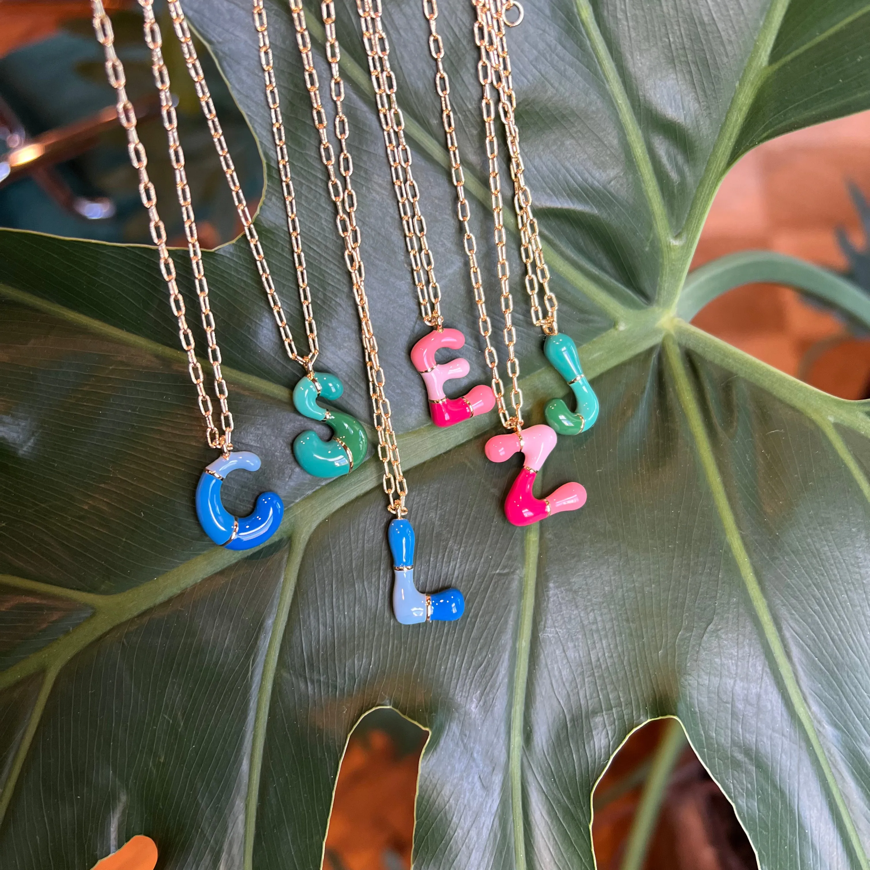 Bubble Letter Necklace