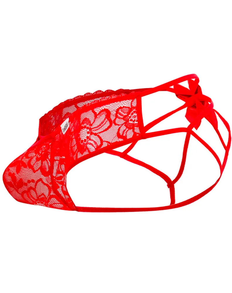 Candyman 99535 Bow Jockstrap Red