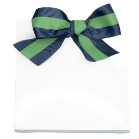 Canvas Ribbon Bow Notepad