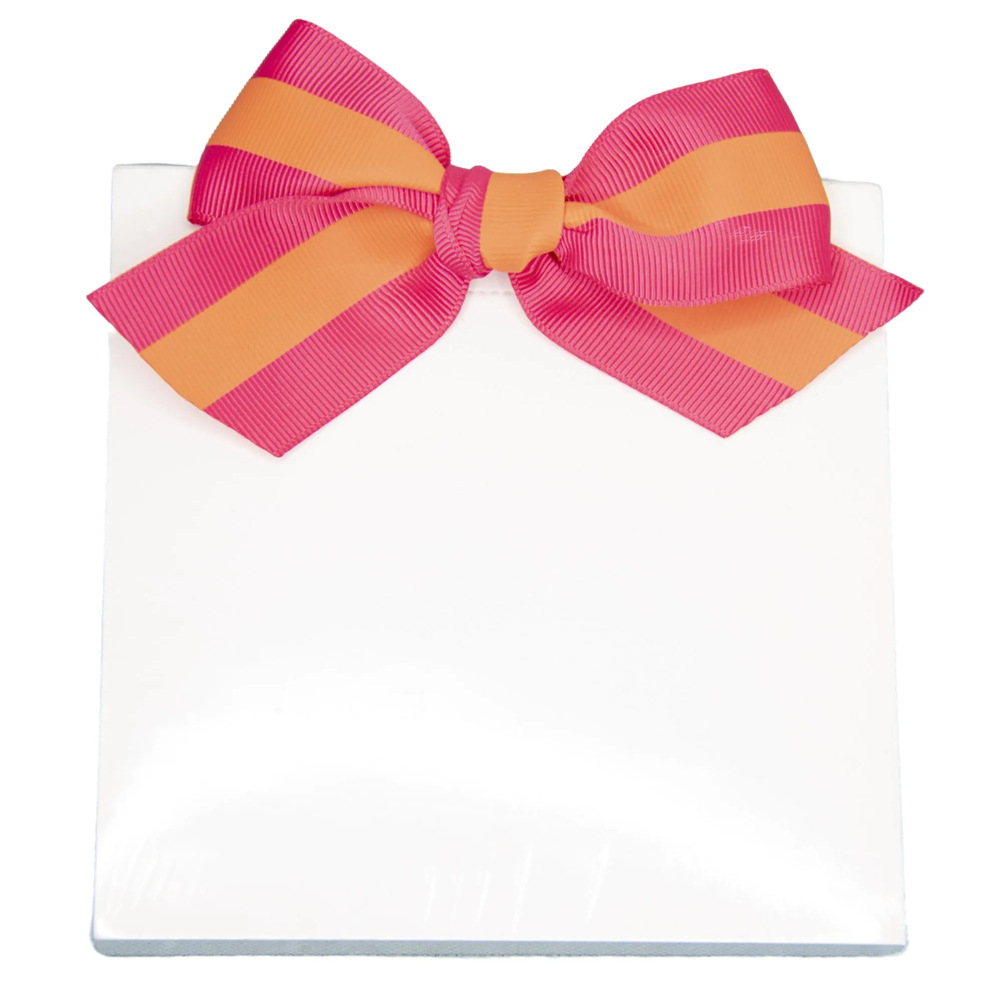 Canvas Ribbon Bow Notepad