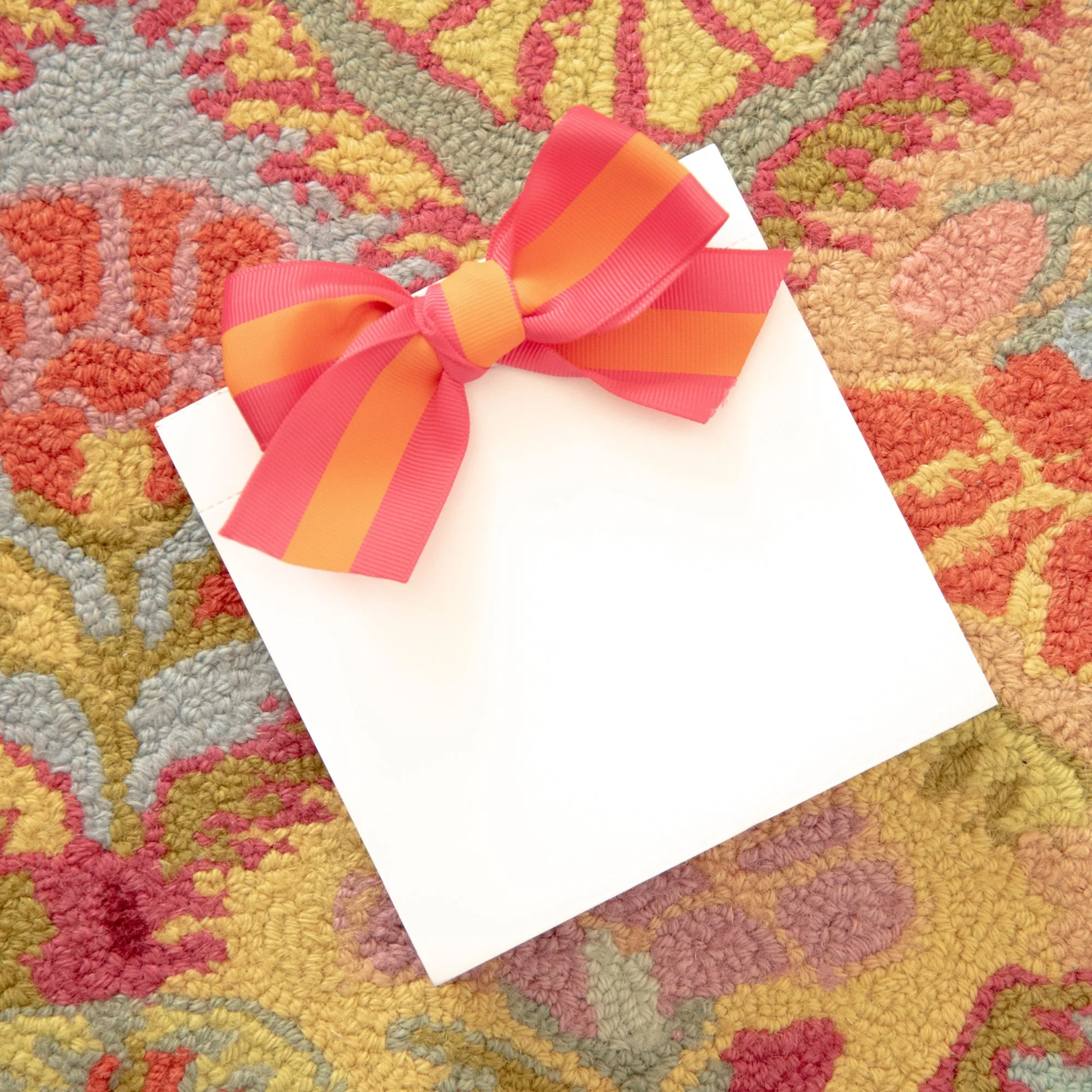 Canvas Ribbon Bow Notepad