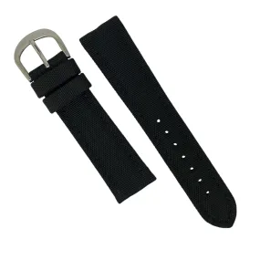 Canvas Watch Strap in Black