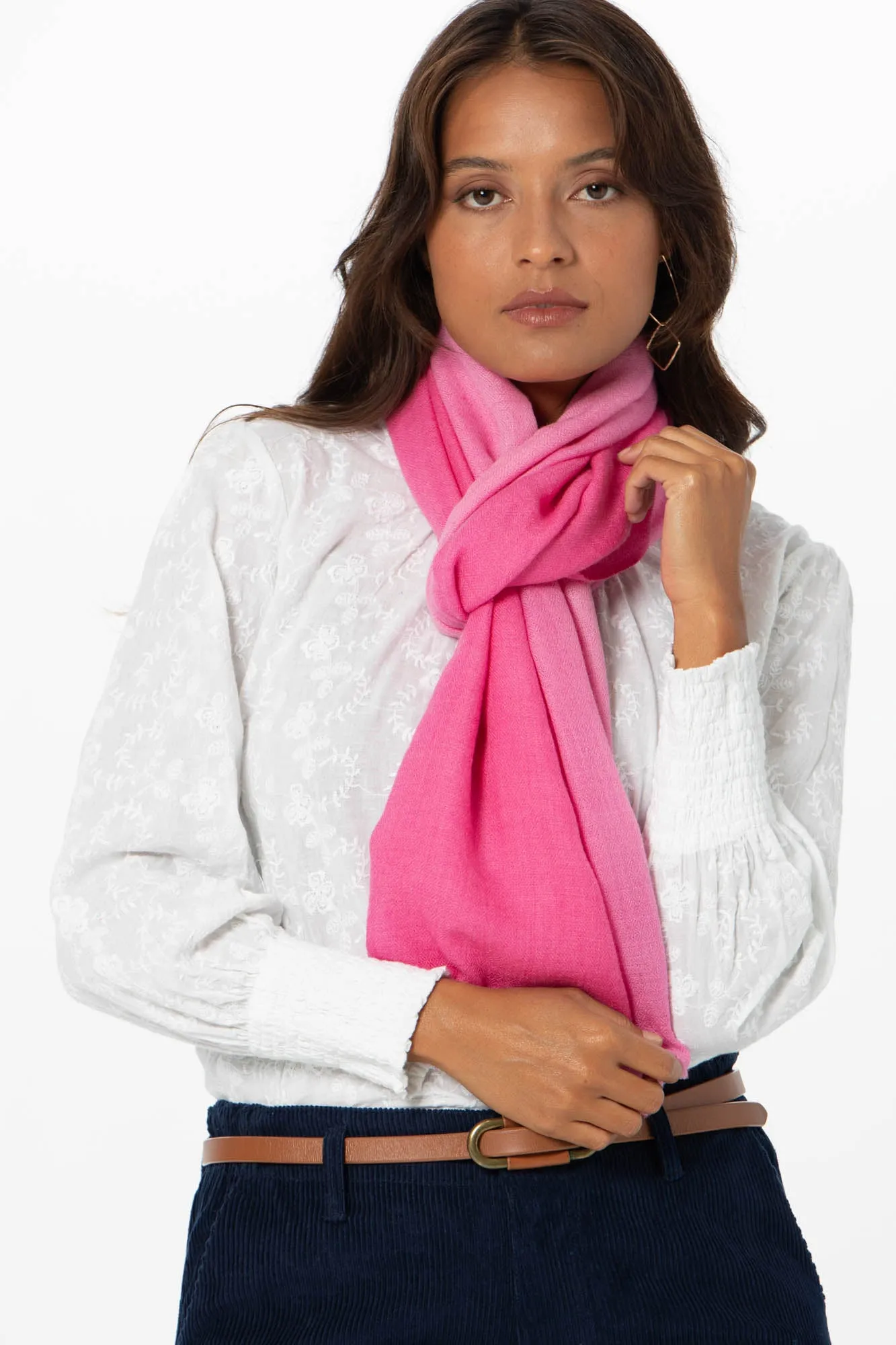 Cashmere Scarf Pink Ombre