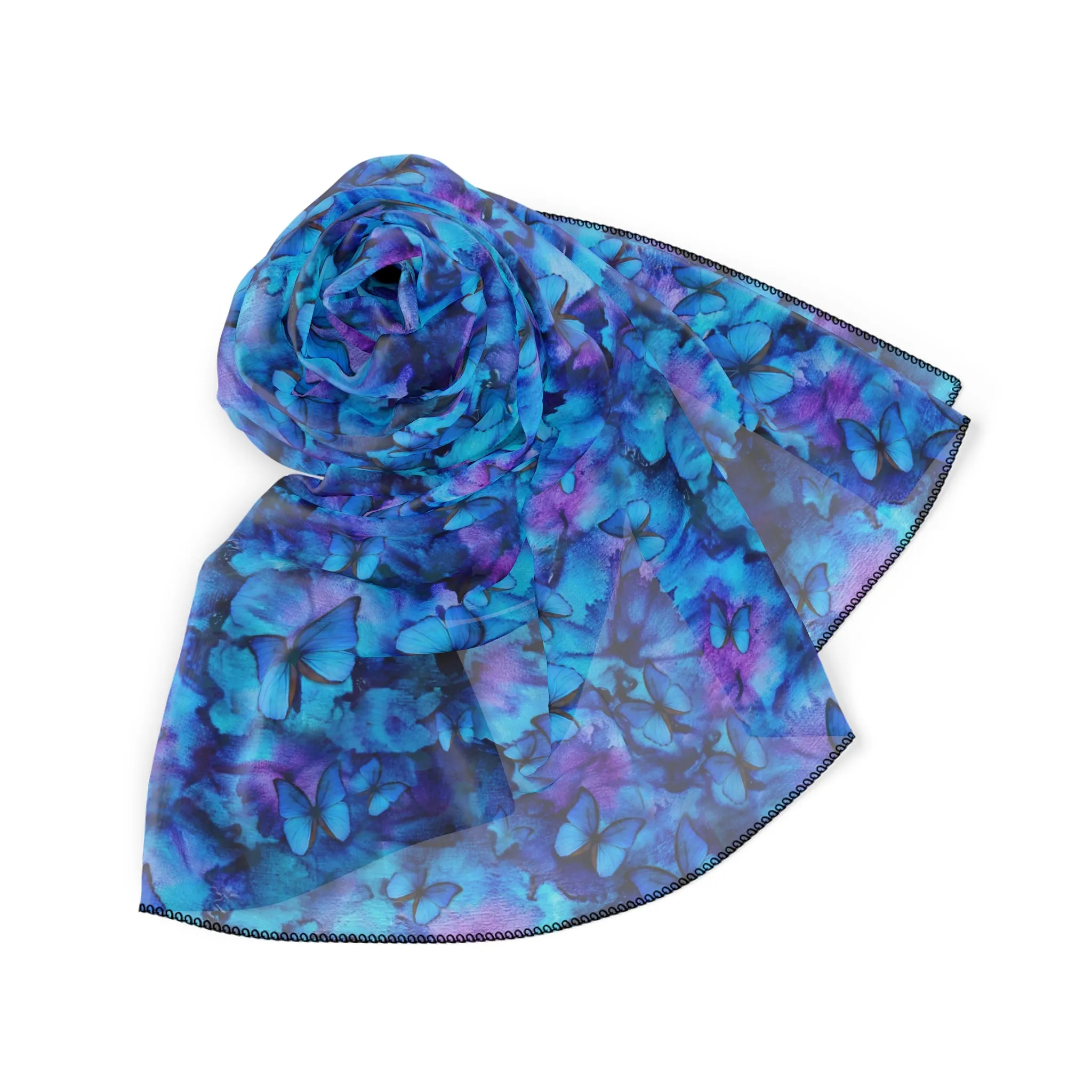 Chiffon Scarf - Dancing with Butterflies Print