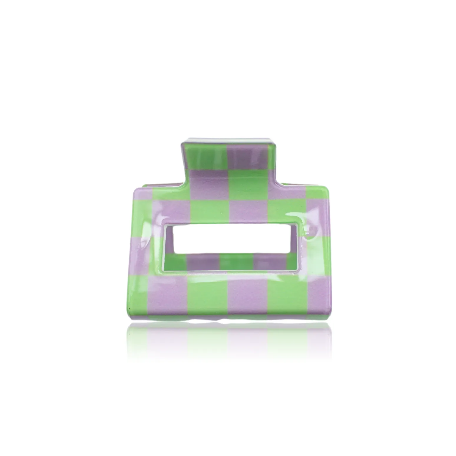 Chloe Clip in Green & Lavender