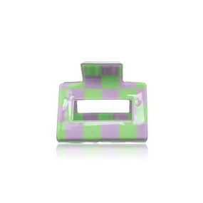 Chloe Clip in Green & Lavender