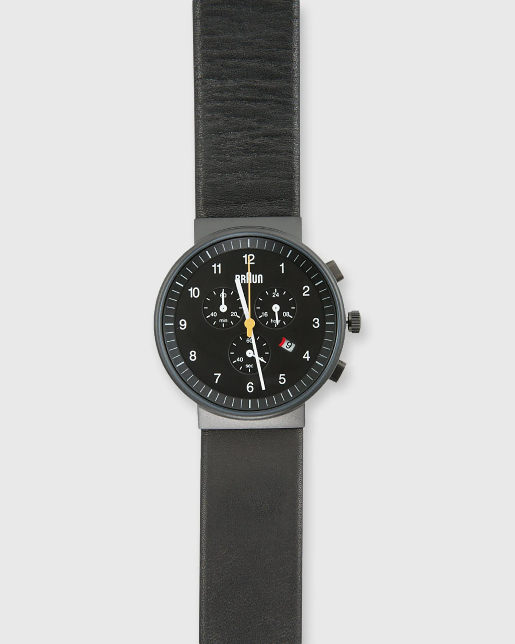 Chronograph Analog Watch in Black/Black