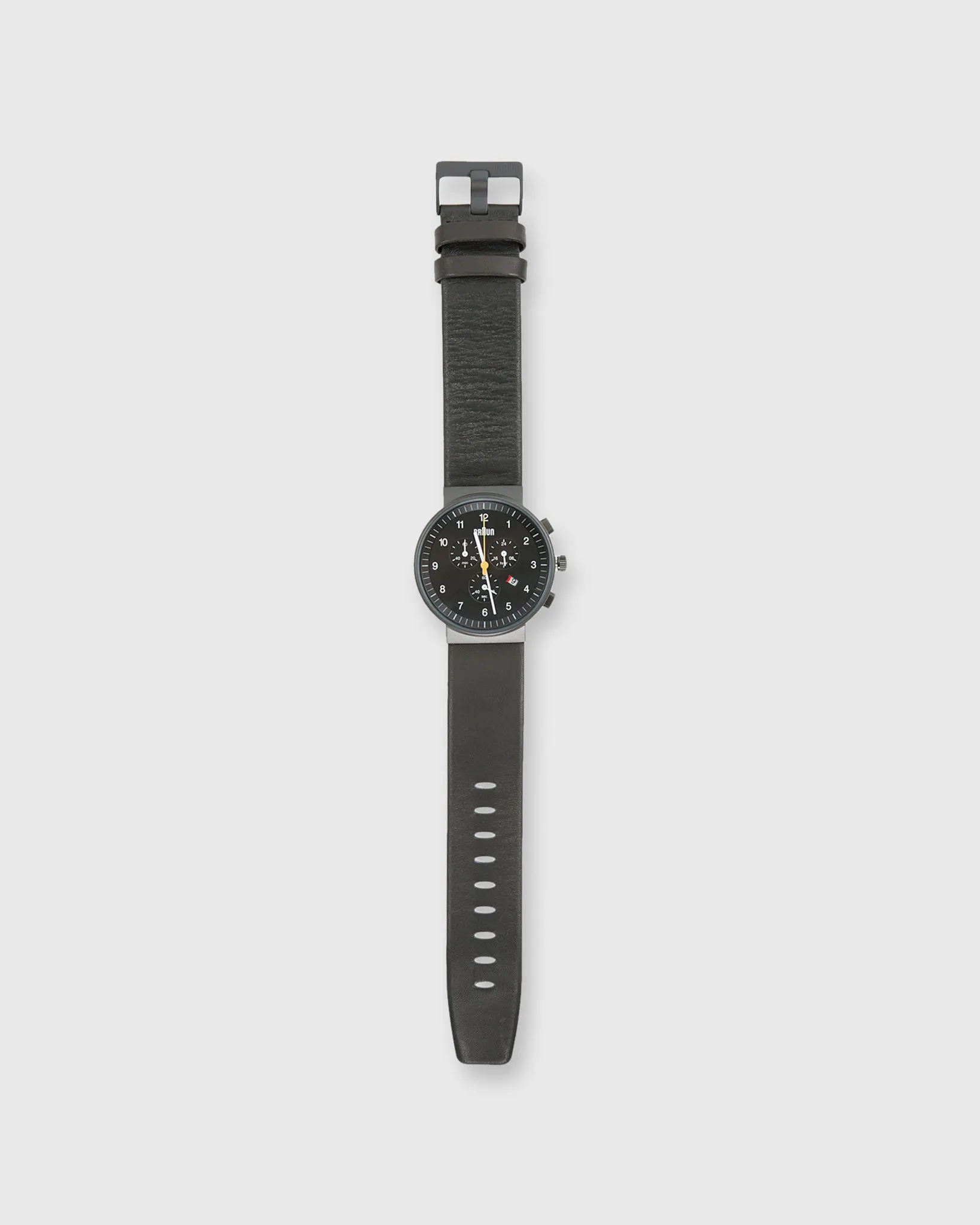 Chronograph Analog Watch in Black/Black