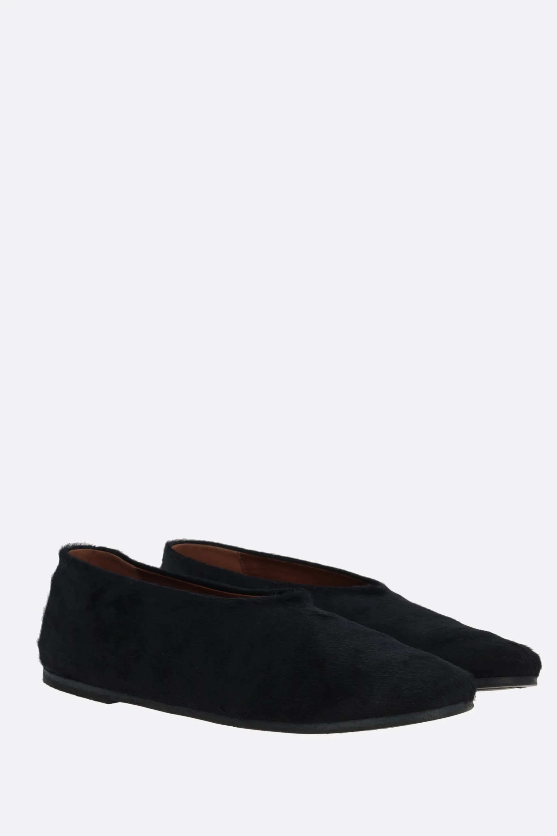 Coltellaccio calf hair ballerinas