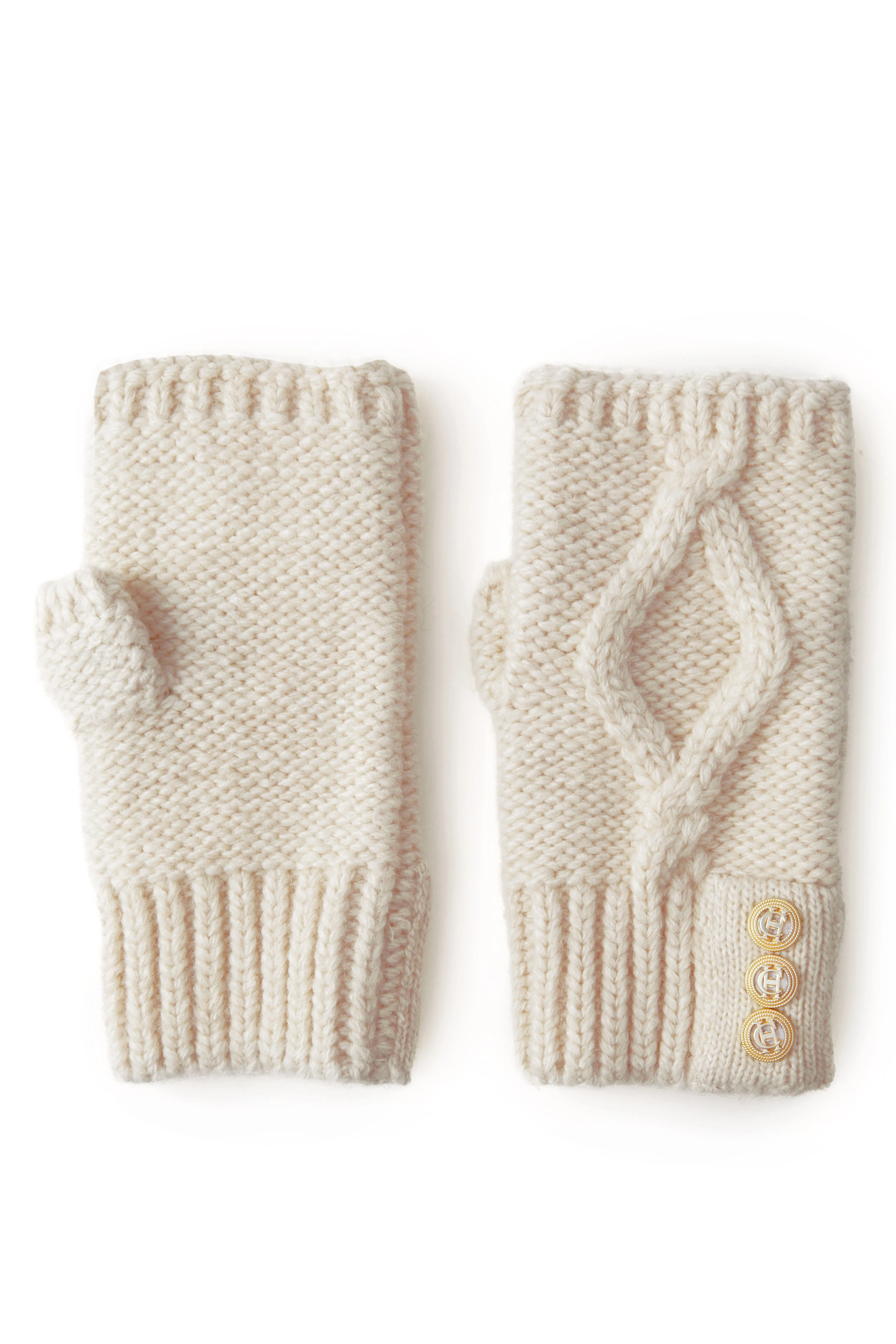 Cortina Fingerless Gloves (Oatmeal)