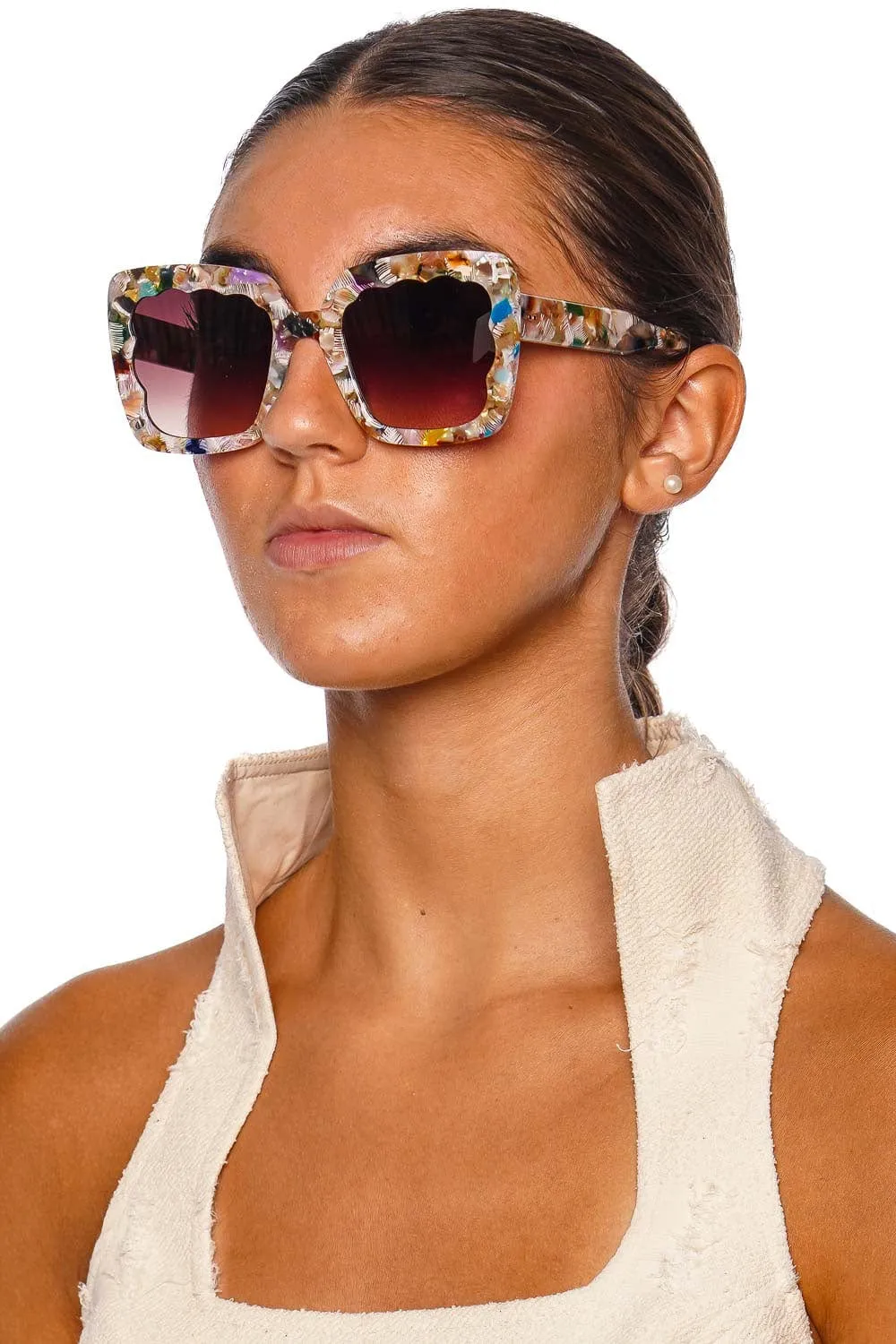 Elizabeth Glace Acetate Sunglasses