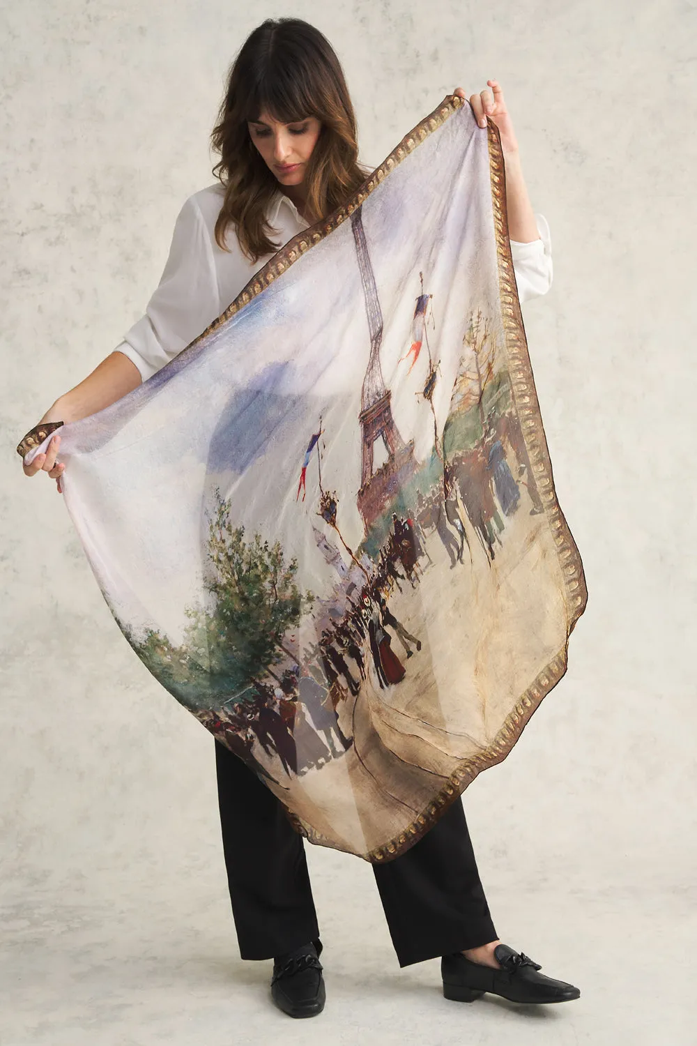 Entree De Exposition Silk Scarf