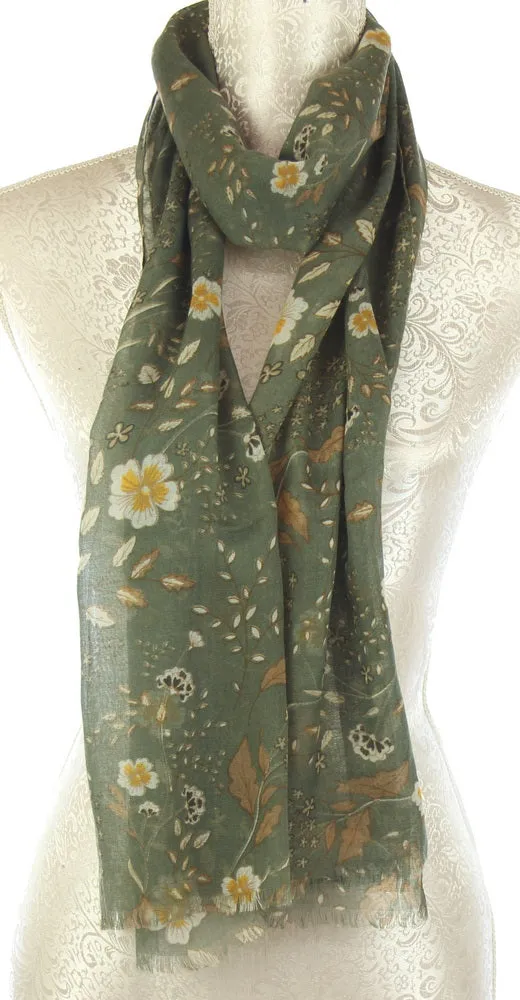 Floral or Italian curls Scarf