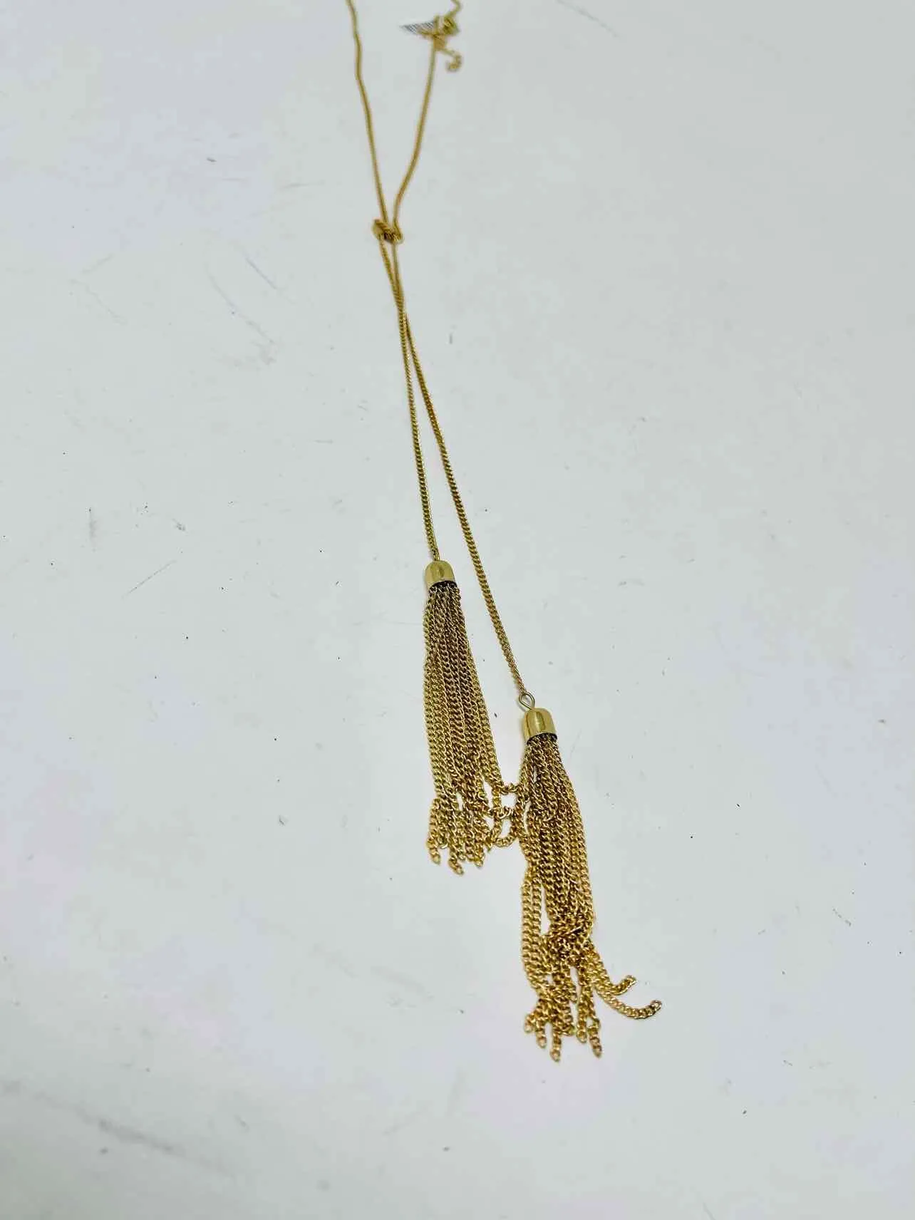 Gold Chain Tassel Jewelry Necklace