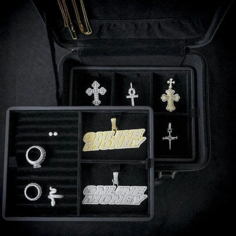 Gold Presidents Travelers Jewelry Case