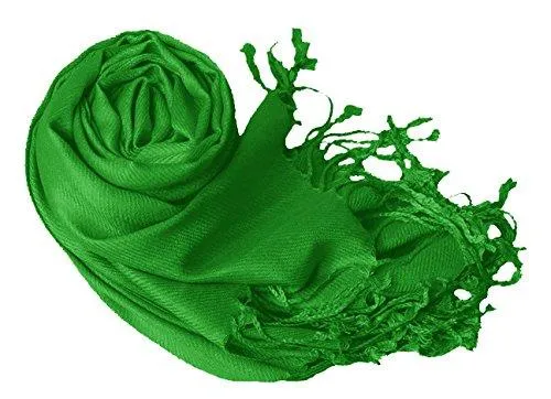 Green Pashmina Shawl Wrap Scarf