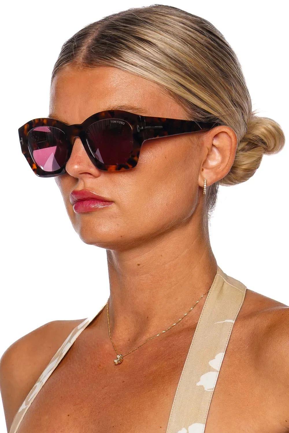 Guilliana Havana Acetate Sunglasses