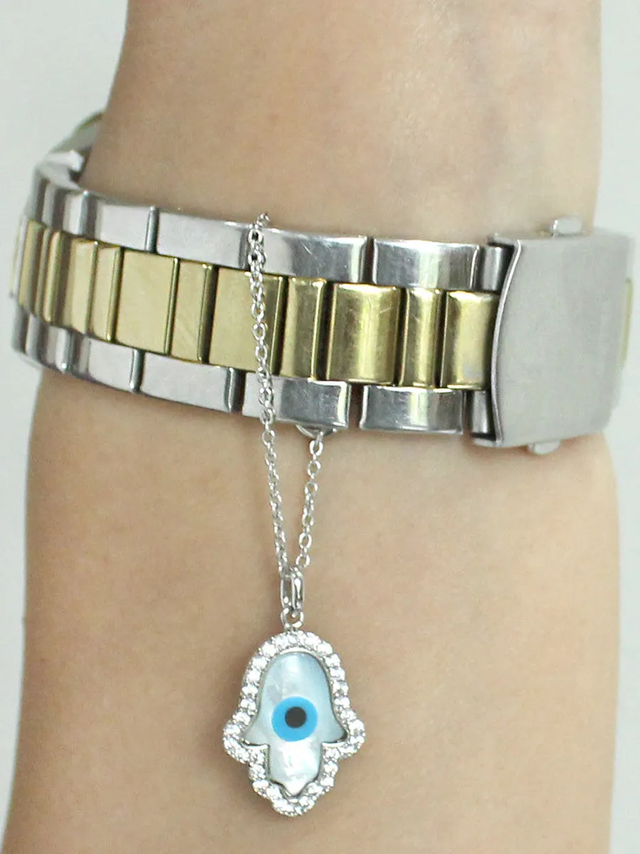 Hamsa Evil Eye Watch Charm