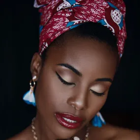 Head wrap and Scarf - Happiness