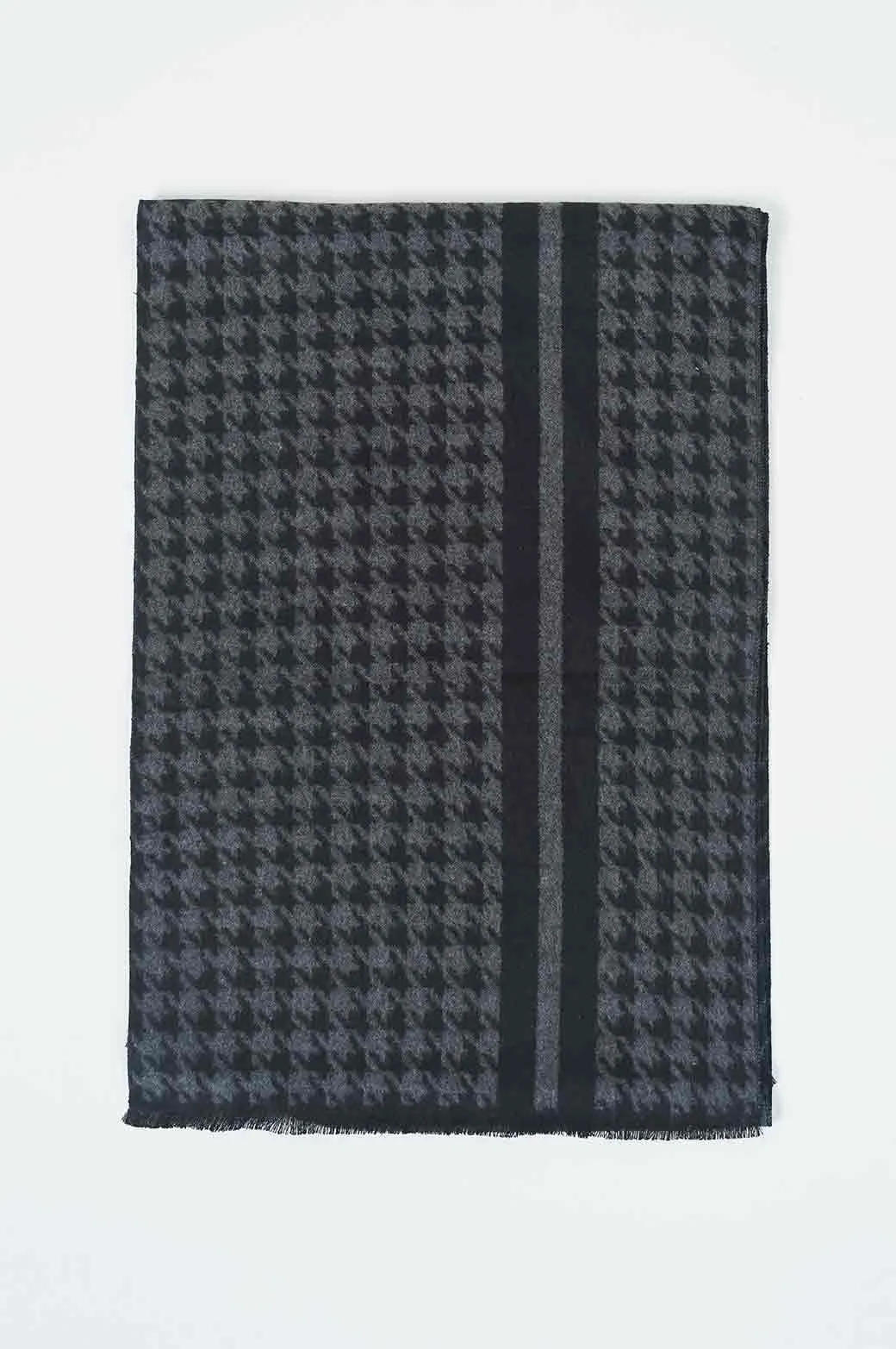 HOUNDSTOOTH PATTERN SCARF