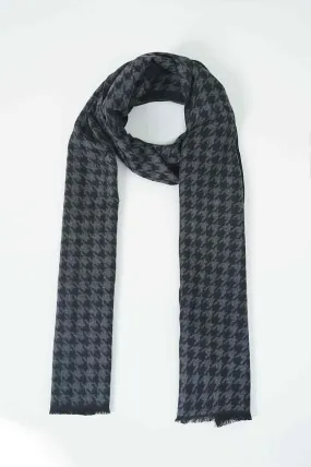 HOUNDSTOOTH PATTERN SCARF