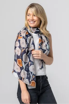 Indus - Silk Scarf - Native Hibiscus