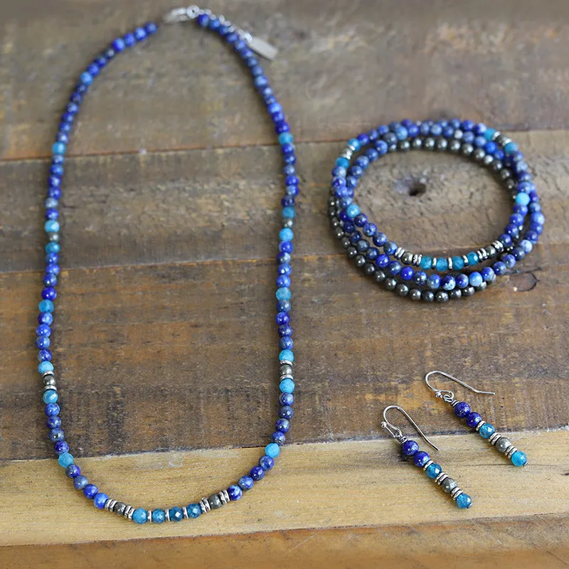 Intuition Lapis Lazuli and Apatite Jewelry Bundle