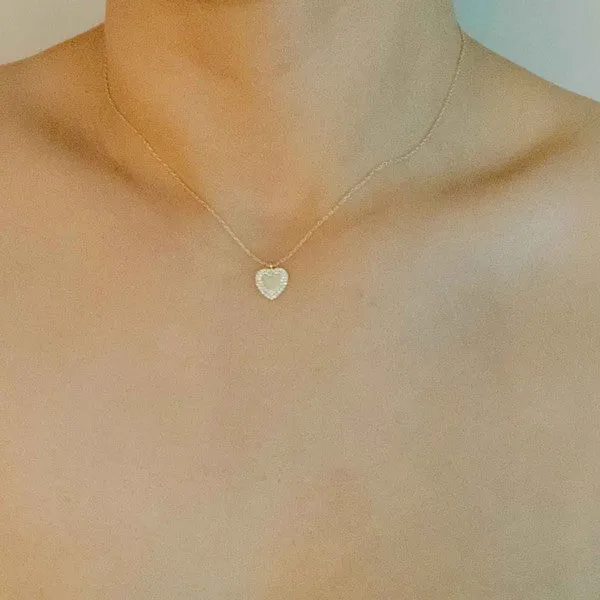 Love Life Necklace | Dainty Gold Heart Necklace