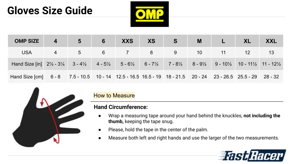 OMP FIRST-EVO Racing Gloves