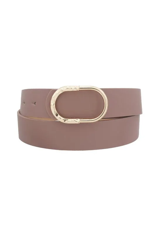 Oval Buckle Belt