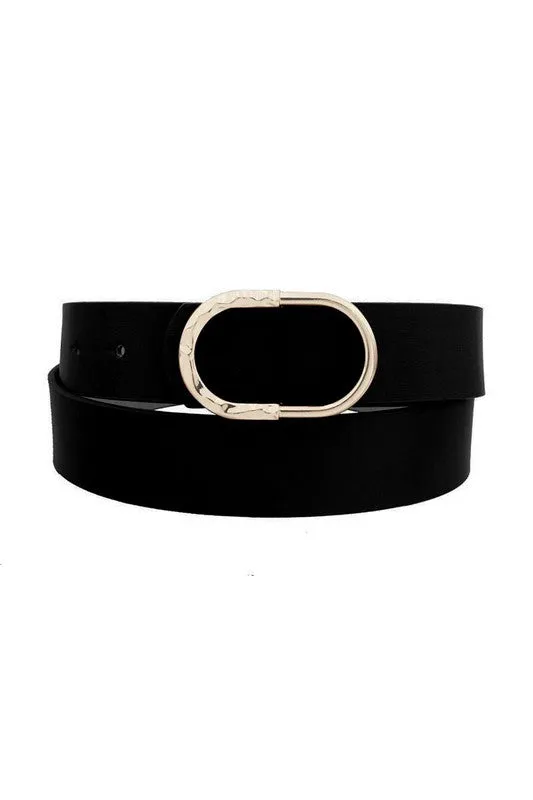 Oval Buckle Belt