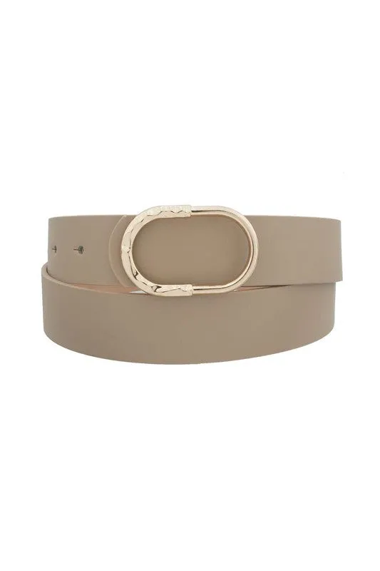 Oval Buckle Belt