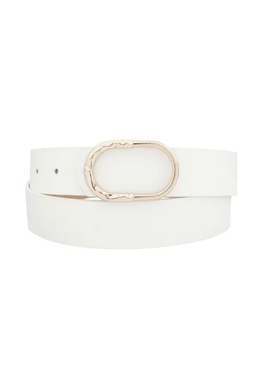 Oval Buckle Belt