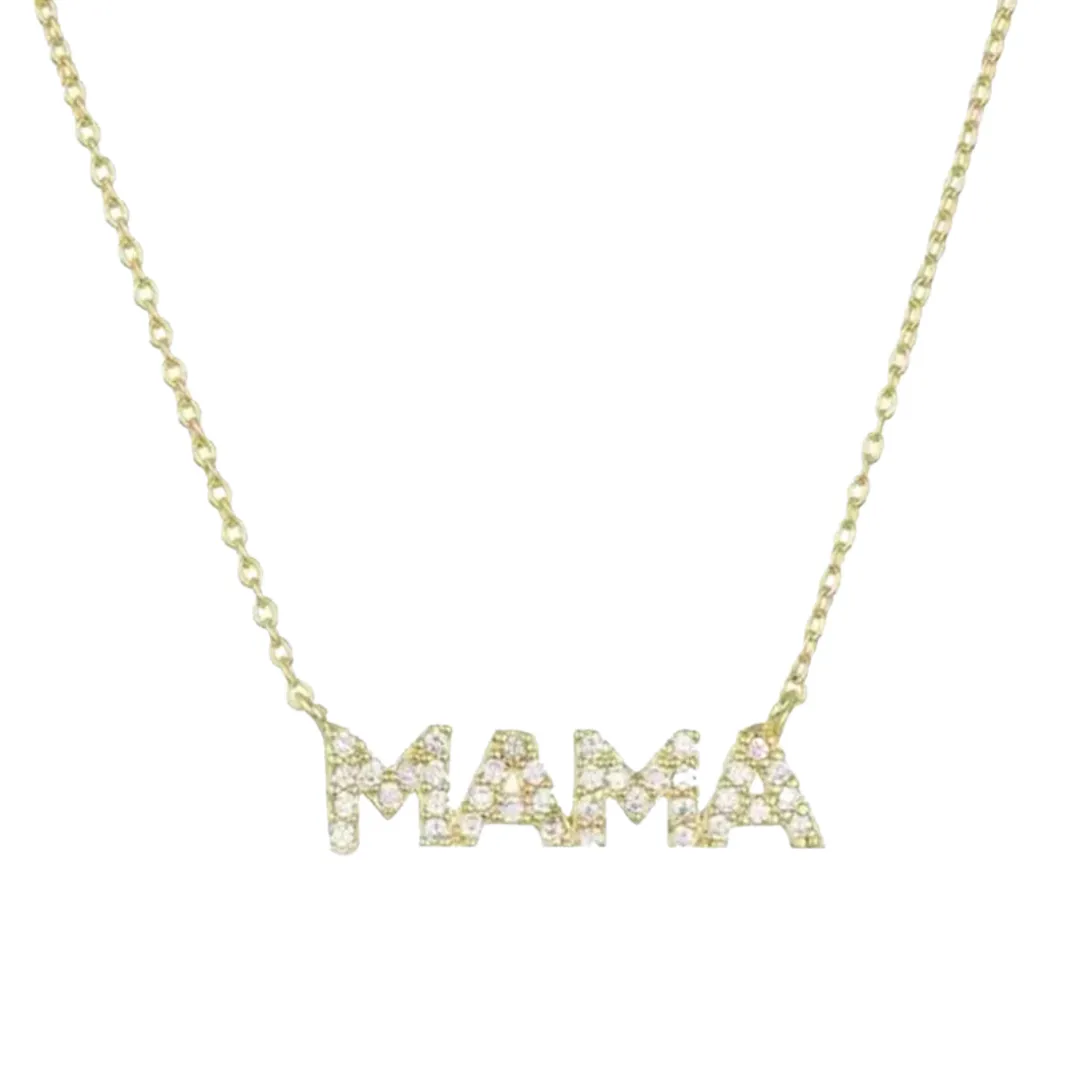 Pave MAMA Necklace