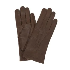 Peccary Handsewn Unlined Palm Button Gloves