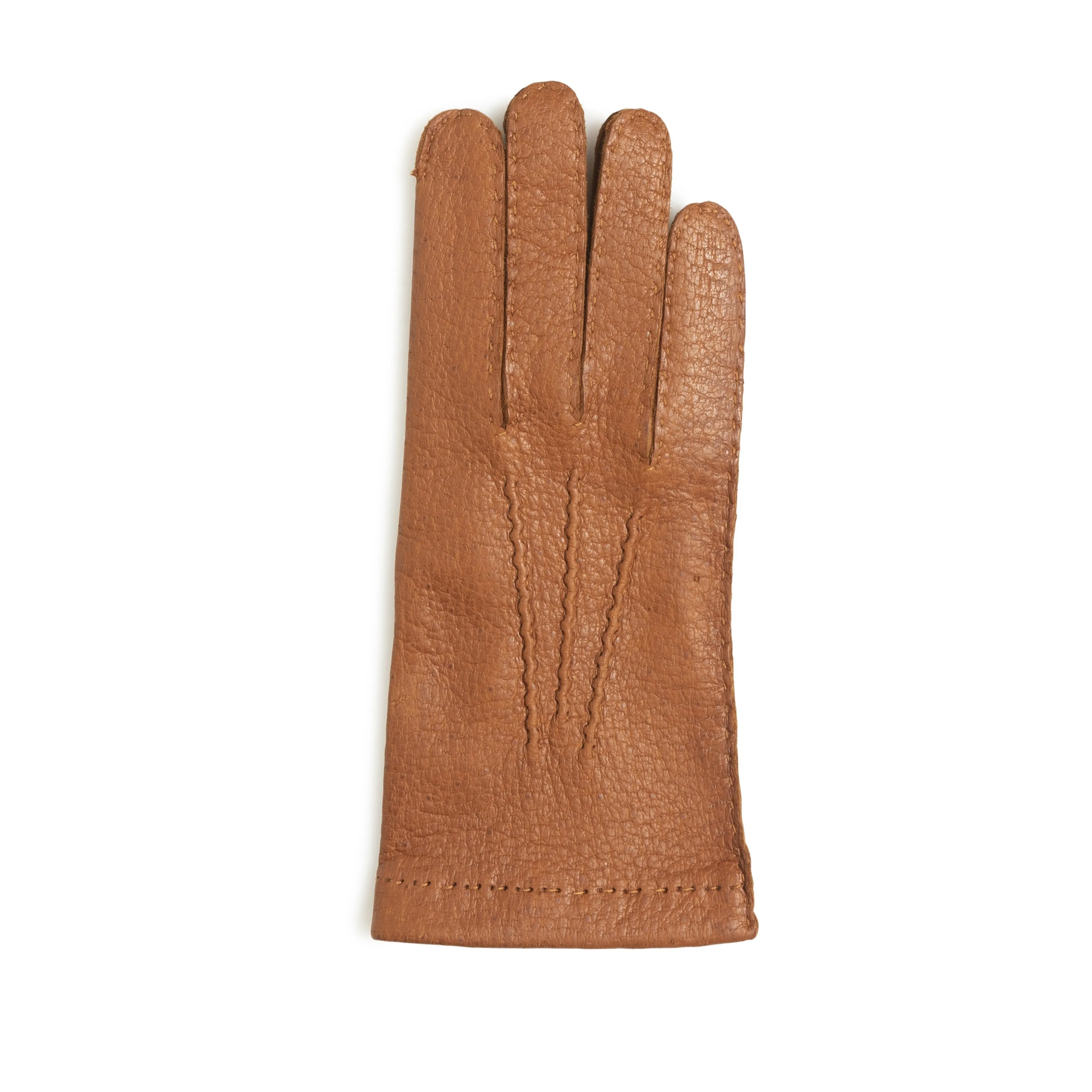 Peccary Handsewn Unlined Palm Button Gloves